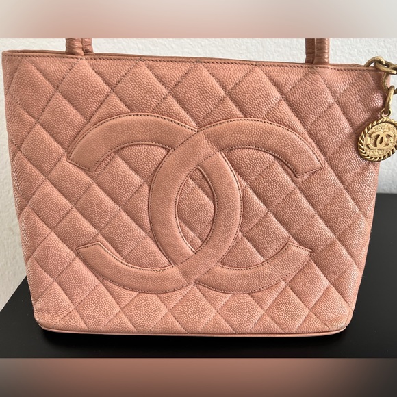 Chanel Quilted Caviar Leather Medallion Tote - Picture 2 of 16